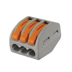 Клемма с рычажком 413 без пасты, 3 провода 0,1-2,5 мм2 (5 шт.)