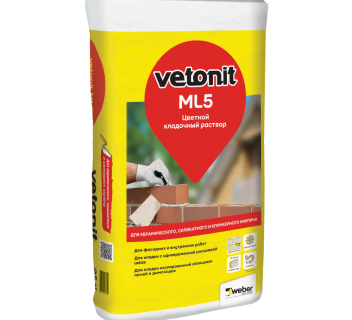 Цветной кладочный раствор Vetonit ML5 (черный)