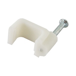 Скоба для кабеля d=5мм плоская (50 шт.)