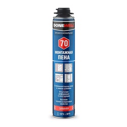 Пена полиуретановая монтажная Donewell 70, зимняя (1 л)