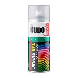 Эмаль универсальная Kudo KU-07001 RAL 7001 серебристо-серый (0,52 л)