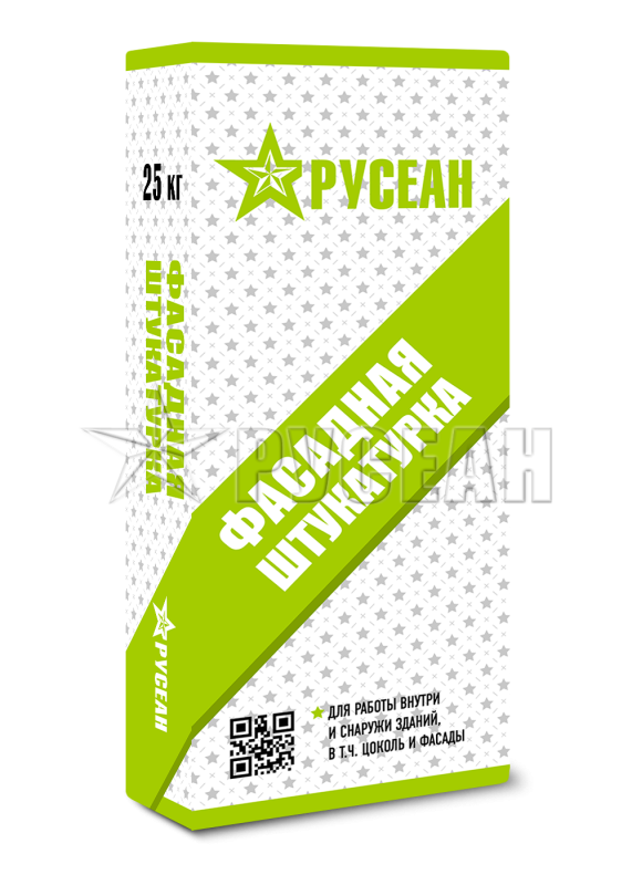Фасадная штукатурка для машинного и ручного нанесения, 25 кг