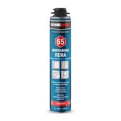 Пена полиуретановая монтажная Donewell 65, зимняя (1 л)