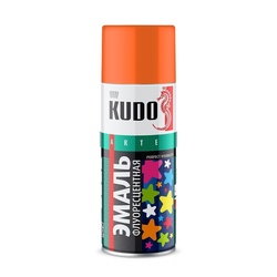 Эмаль Kudo KU-1205 флуоресцентная оранжево-жёлтая (0,52 л)