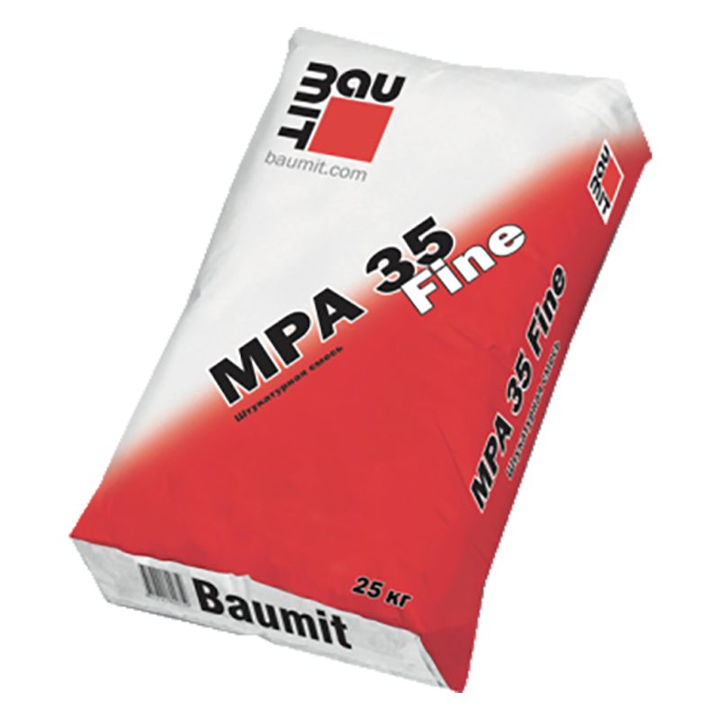 Штукатурная смесь Baumit MPA 35 Fine, 25кг